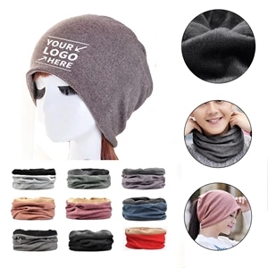 Unisex Multi Cotton Functional Hat Scarf