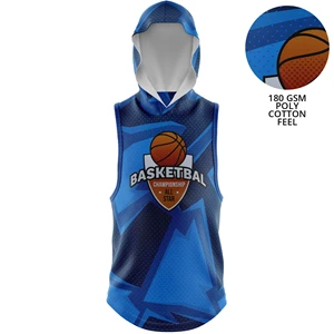 Custom Logo Youth 180 GSM Cotton Feel Soft Sleeveless Pullover Hoodie