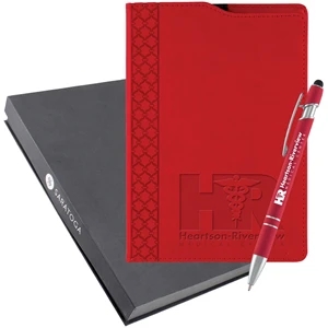 Deboss Montabella Journal & Ultima Softex Pen Set