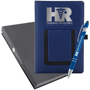 Hot Stamp Techno Journal & Ultima Softex Pen Set