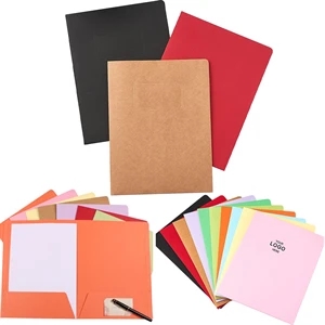 A4 paper double pocket folder