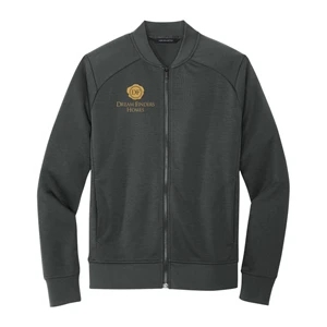 Custom Logo Men's Knit Bomber Jacket