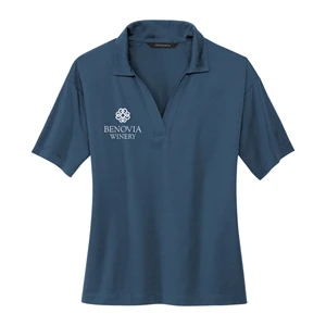 Custom Logo Women's Jersey Polo Shirt