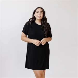 Women's Rib-Knit Boyfriend Sleep Dress