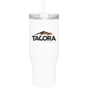 Custom Logo 40 oz Elias Stainless Insulated Travel Tumbler w/Straw