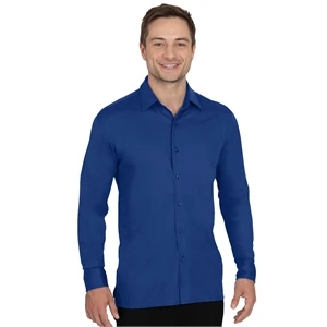 Men's' Knit Stretch Woven Shirt
