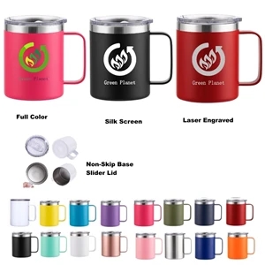 12 oz Stainless Steel Insulated Coffee Mug with Handle