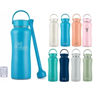 DYLN Alkaline Water Bottle with Wide Mouth Cap 40 oz