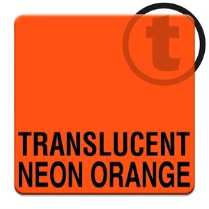 Translucent Neon Orange