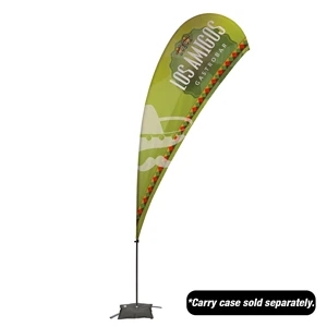 13' Value Teardrop Sail Sign Flag - 1-Sided with Cross Base