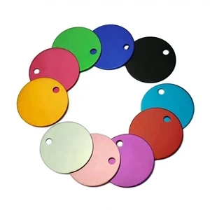 Aluminum Alloy Round Pet ID Tag