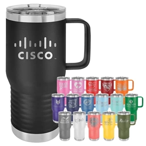 Custom Logo Polar Camel 20 oz. Powder Coated Handle Mug