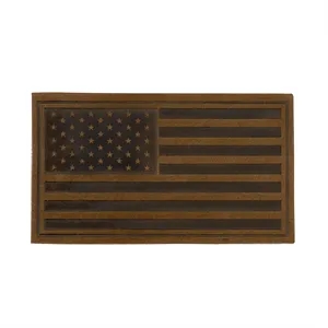 American Flag Leather Patch - Made in the USA