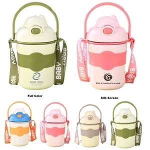 Stainless Steel Water Bottles With Handle and Shoulder Strap