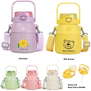 34 OZ Kids Vacuum Stainless Steel Water Bottles With Handle