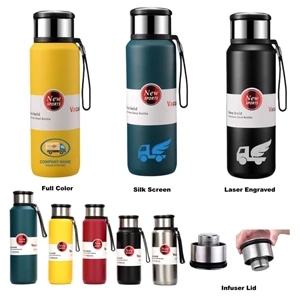 Stainless Steel Insulated Tea Infuser Thermos Travel Bottle
