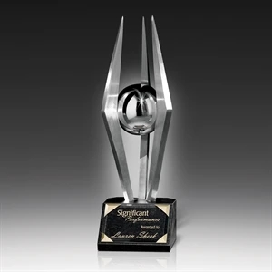 Aspire Award - Polished Stainless Spires, Black Base