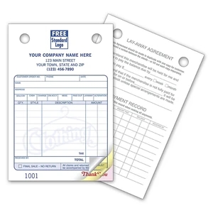 Clothing Register Forms - Small Classic