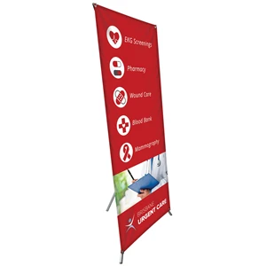 30.5" x 74" X-Banner Kit