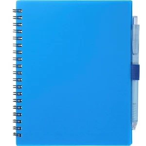 5.5'' x 7'' FSC® Recycled Spiral Notebook w/ RPET Pe