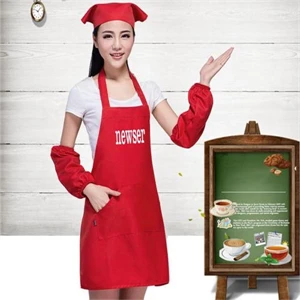 Korean Waiter Cooking Aprons with Two Front Pockets