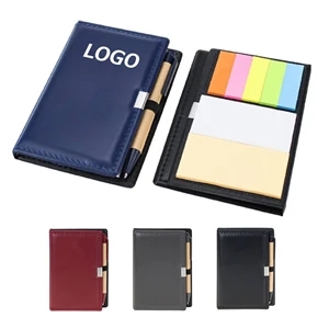Custom Logo 3 in 1 Pocket Notebook Journals with Pen Office Memo Set
