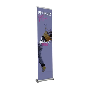 Phoenix Mini Full Height Silver Retractable Banner Stand