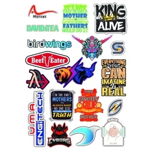 4" x 4" Vinyl Die-Cut Full Color Stickers