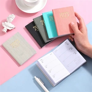 Custom Logo 2026 Pocket Mini A7 Soft Cover Leather Notebook 120 pages