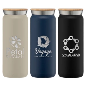 18 oz. Double Wall Copper-Lined Stainless Tumbler - Laser