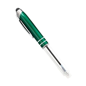 3-in-1 Stylus Pen with LED Flashlight