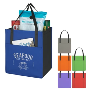 Non-Woven Shopper's Pocket Tote Bag