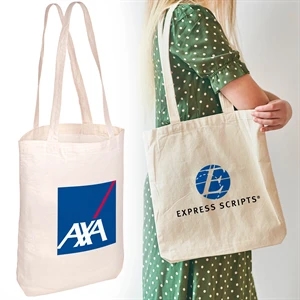 14"x17" Cotton Tote Bag with Gusset - 140GSM