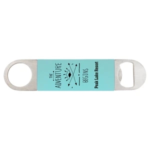 Teal Silicone & Stainless Steel Bottle Opener