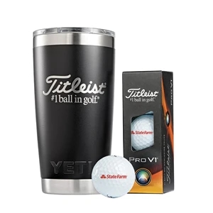 Titleist Yeti Tumbler Pro V1 Golf Ball Collection