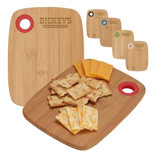 Small Bamboo Cutting Board with Silicone Ring