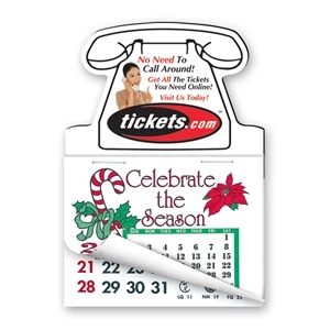 3" x 4 1/4" Calendar Magnet Telephone Shape