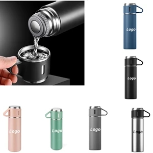 16.9oz Vacuum Insulated Bottle Thermo with Cup