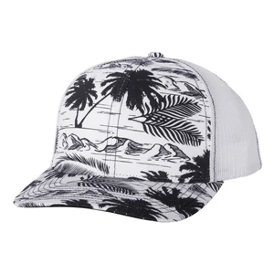 Island Print Black-White