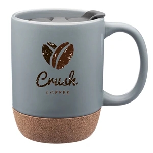 Classic Barista 13 Oz. Cork Bottom Ceramic Mugs