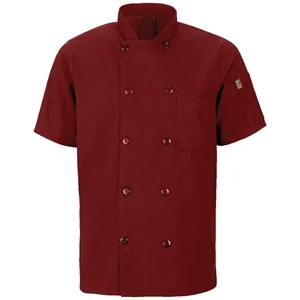 Chef Designs Mimix™ Short Sleeve Chef Coat with OilBlok