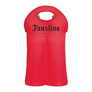 Custom Logo 2-Bottle Neoprene Insulating Tote