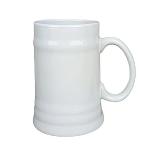 20 oz Beer Cup White Ceramic