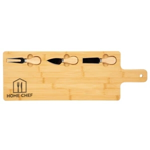 Long Charcuterie Board w/Utensils