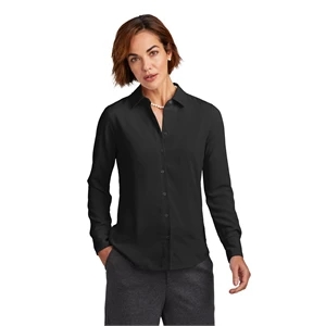 Brooks Brothers Women's Full-Button Satin Blouse