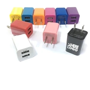 MOQ100 2 Dual USB Wall Charger