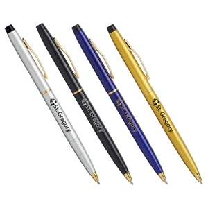 Executive Metal Slim Gold Trim Pen