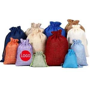 Linen storage Drawstring gift bag