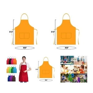 Unisex Plain Apron with Front Pocket