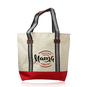 Large Sea Coast Polyester Tote Bag